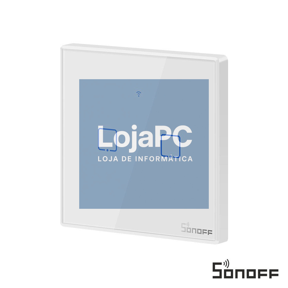 Interruptor Parede Tátil Duplo C/ Comando S/ Fios SONOFF