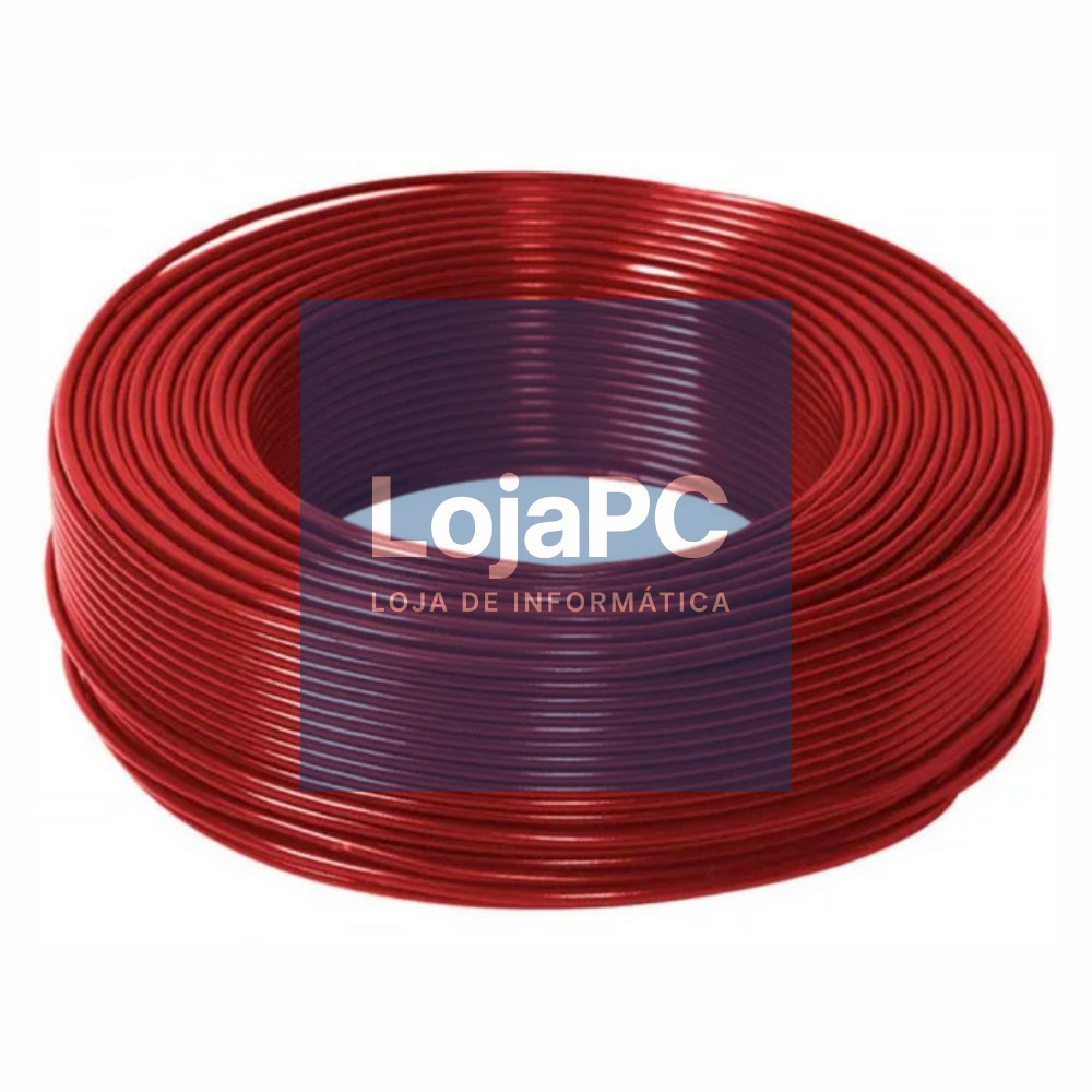 Cabo Solar Flexível 4mm Vermelho