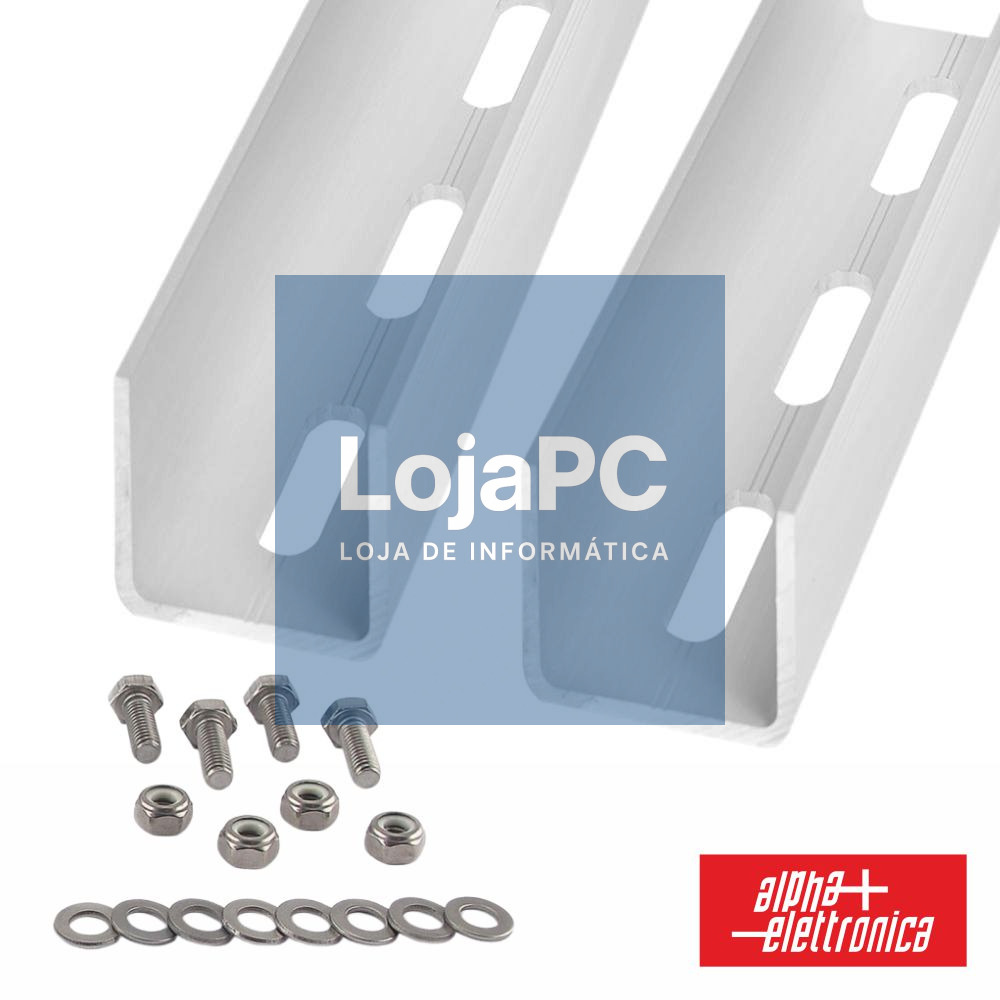 Conjunto de 2 Perfis P/ Paineis Fotovoltaicos ALPHA
