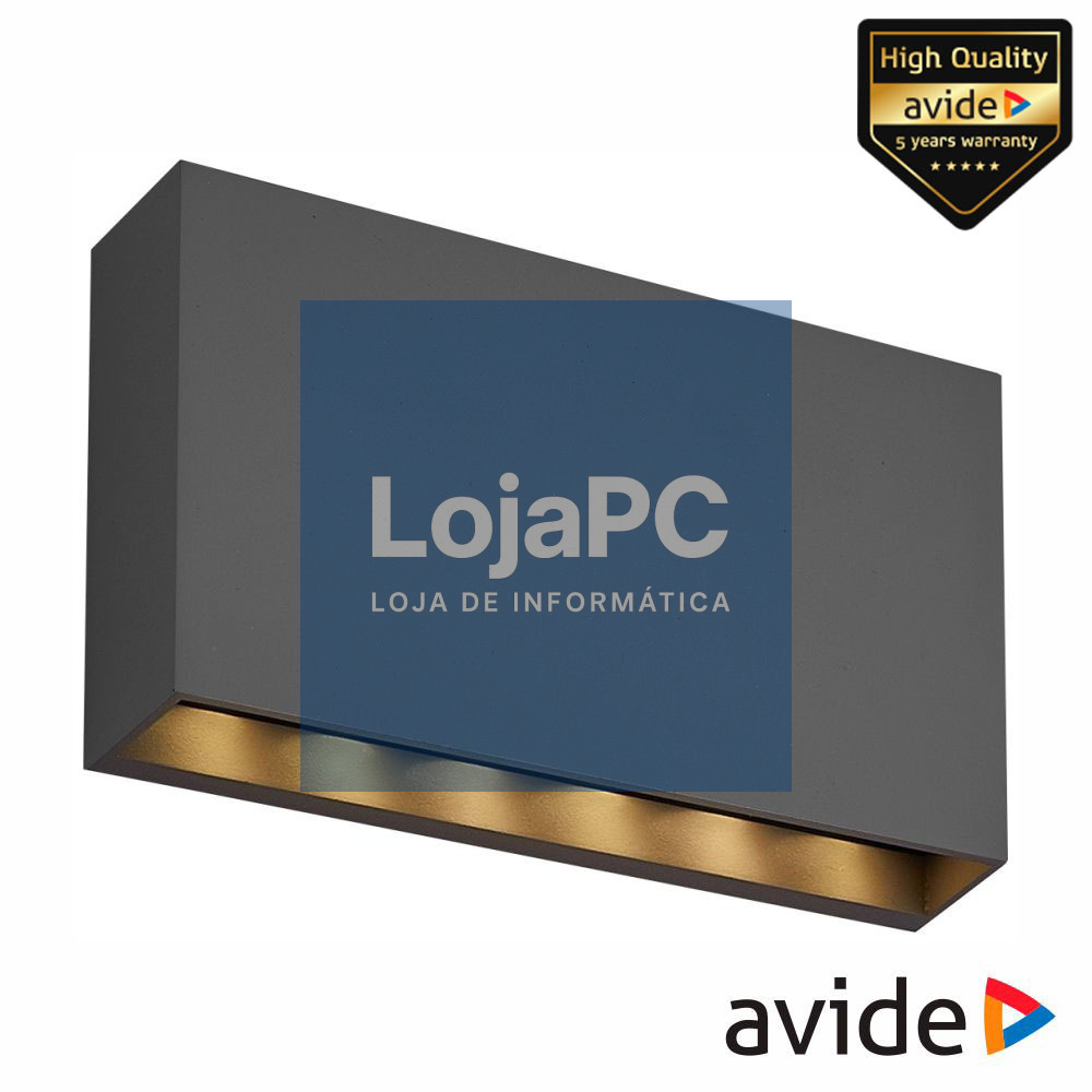 Candeeiro Parede LED 6W 4000K 366lm IP65 AVIDE