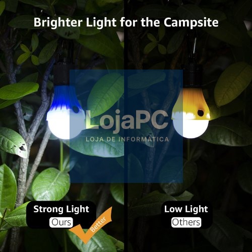 Farol de acampamento LED Lepro 330030-4 Pacote de 4, luzes de circulação diurna brancas quentes PR330030-4