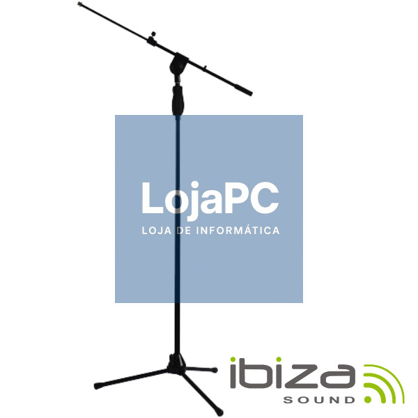 SUPORTE P/ MICROFONE UNIVERSAL PRETO IBIZA