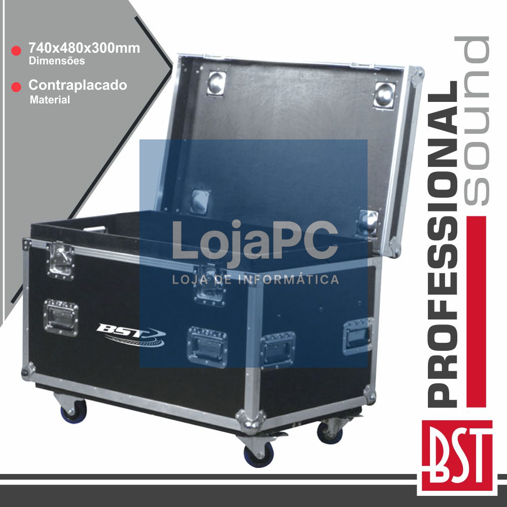 MALA TRANSPORTE DJ C/ 3 SEPARADORES CONTRAPLACADO RODAS BST