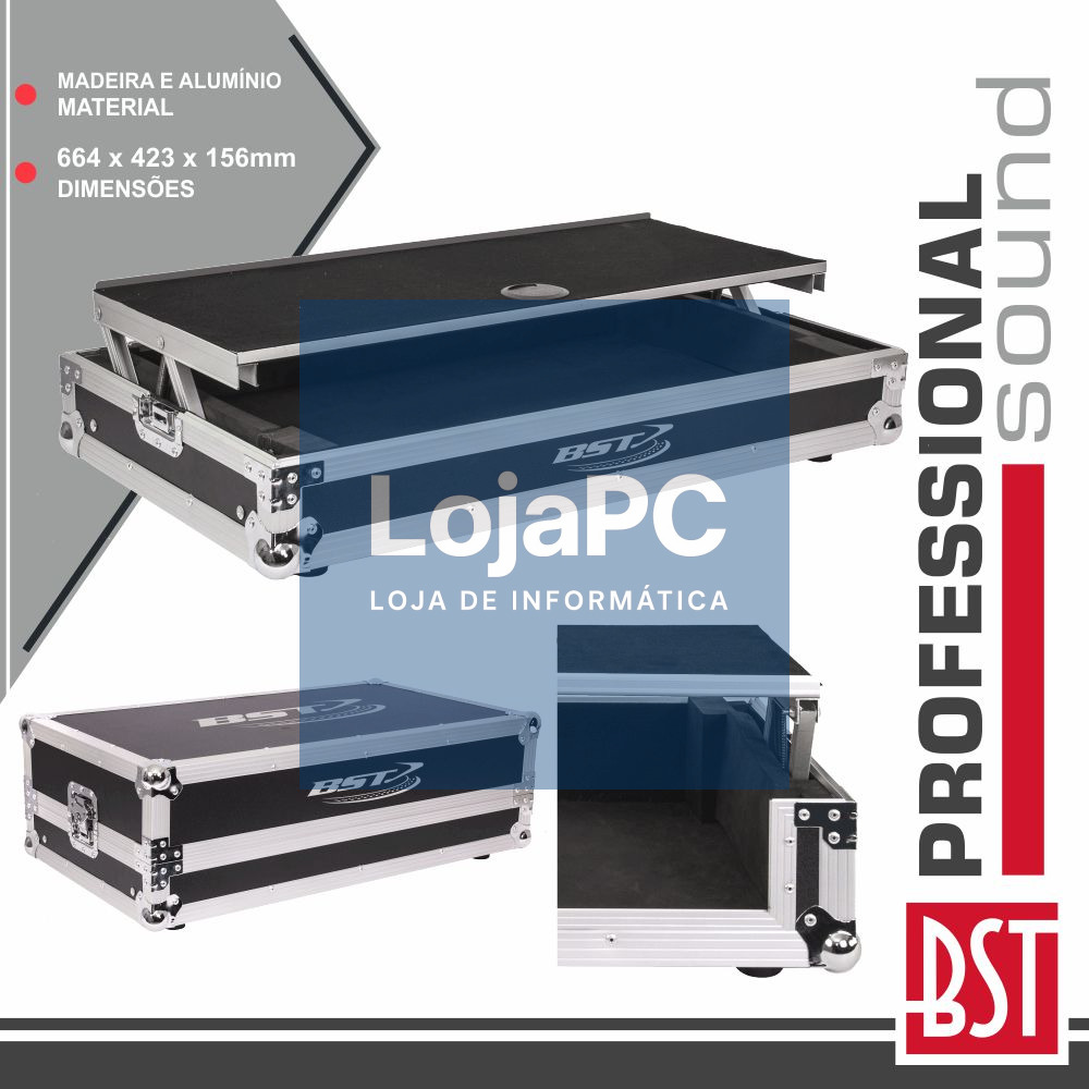 MALA TRANSPORTE DJ P/ CONTROLADOR DDJ SX2 + PORTÁTIL BST
