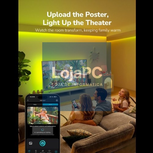 TIRA LED INTERIOR LEPRO S1-10 AI 10M RGBIC RGB BLUETOOTH ALEXA GOOGLE MUSIC SYNC S1-10-EU