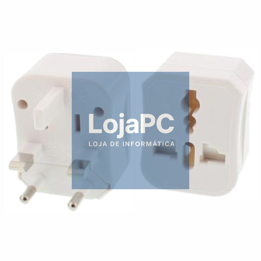 FICHA ADAPTADORA VIAGEM UNIVERSAL BRANCO