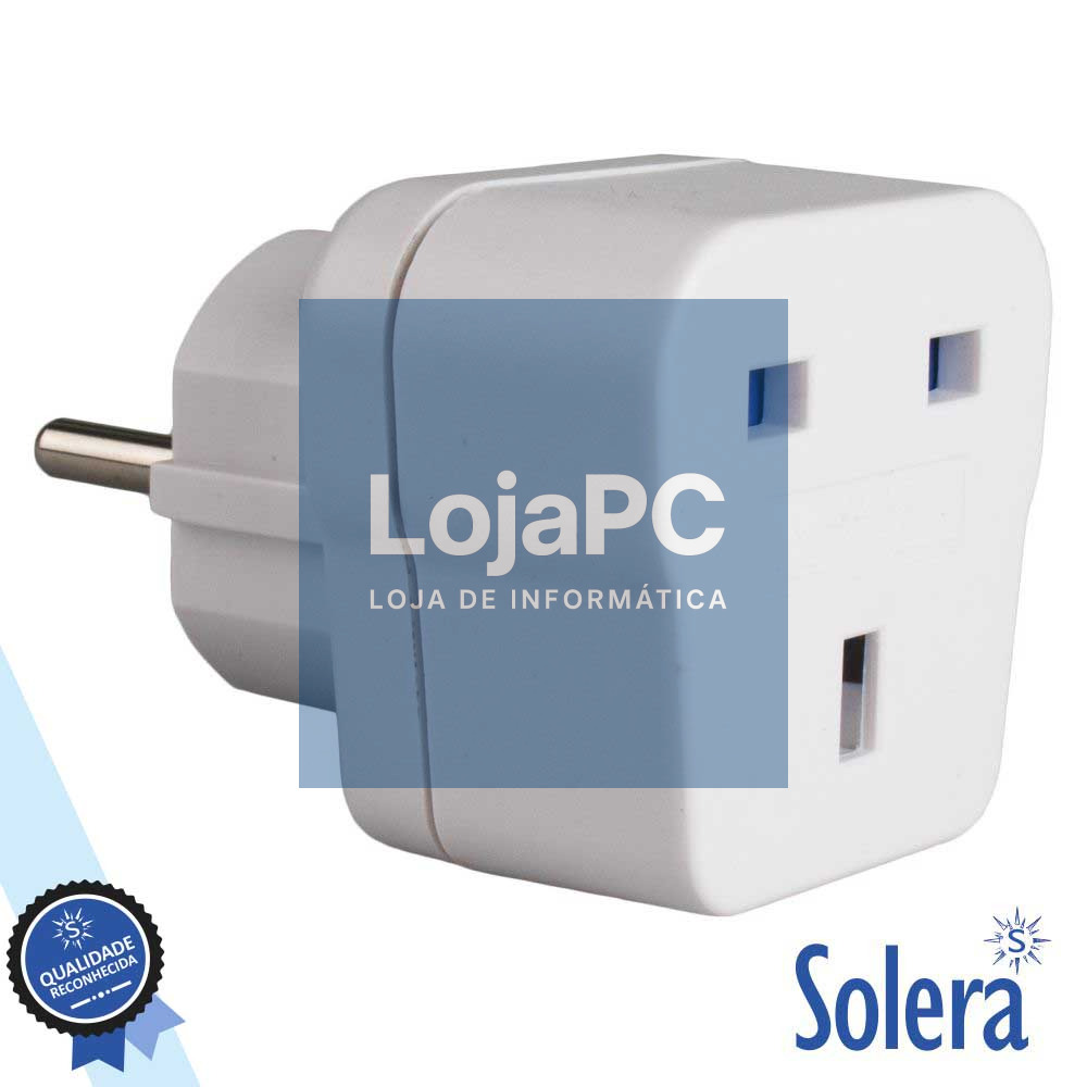 FICHA ADAPTADORA VIAGEM SCHUKO / INGLESA 16A SOLERA