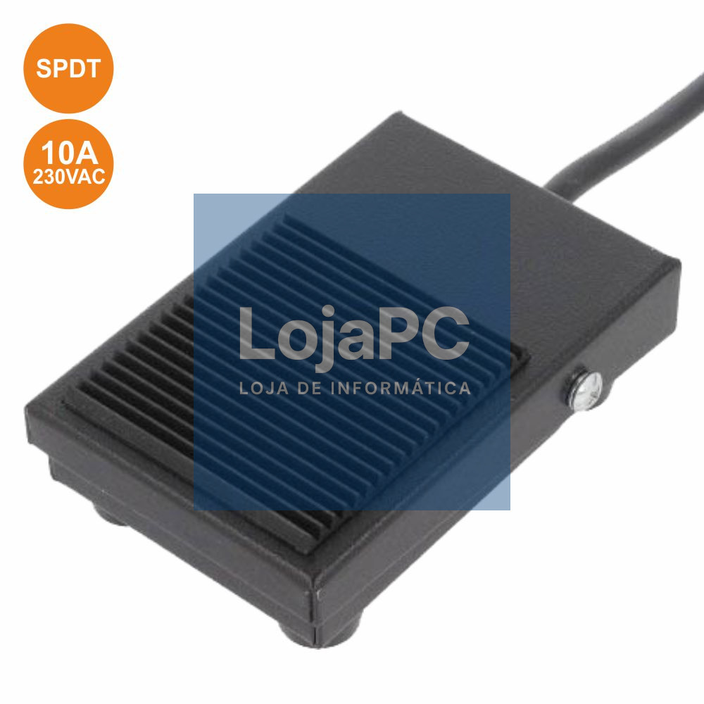 INTERRUPTOR DE PÉ 10A 250V SPDT IP50 PRETO