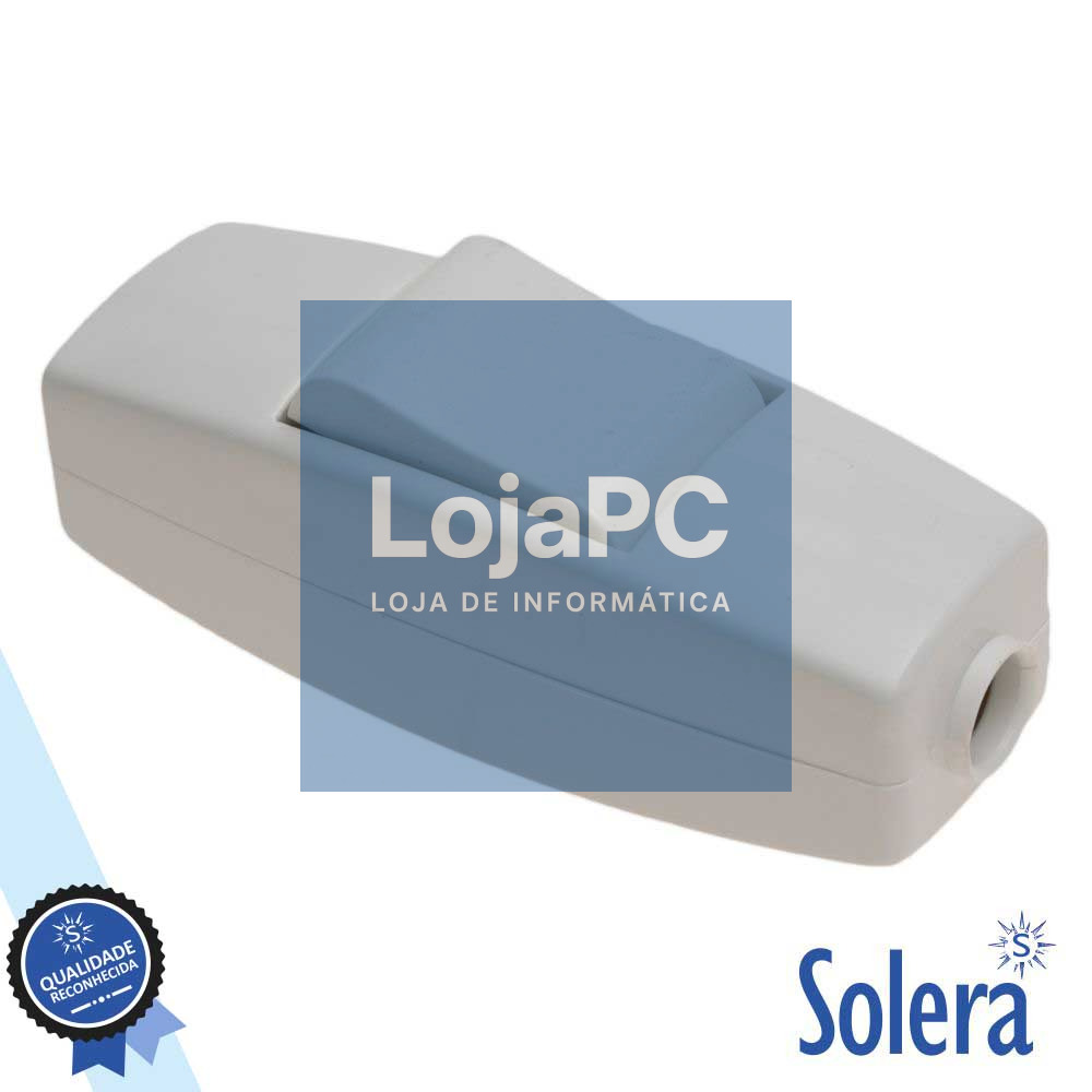 INTERRUPTOR DE PASSAGEM BIPOLAR 2A 250V BRANCO SOLERA