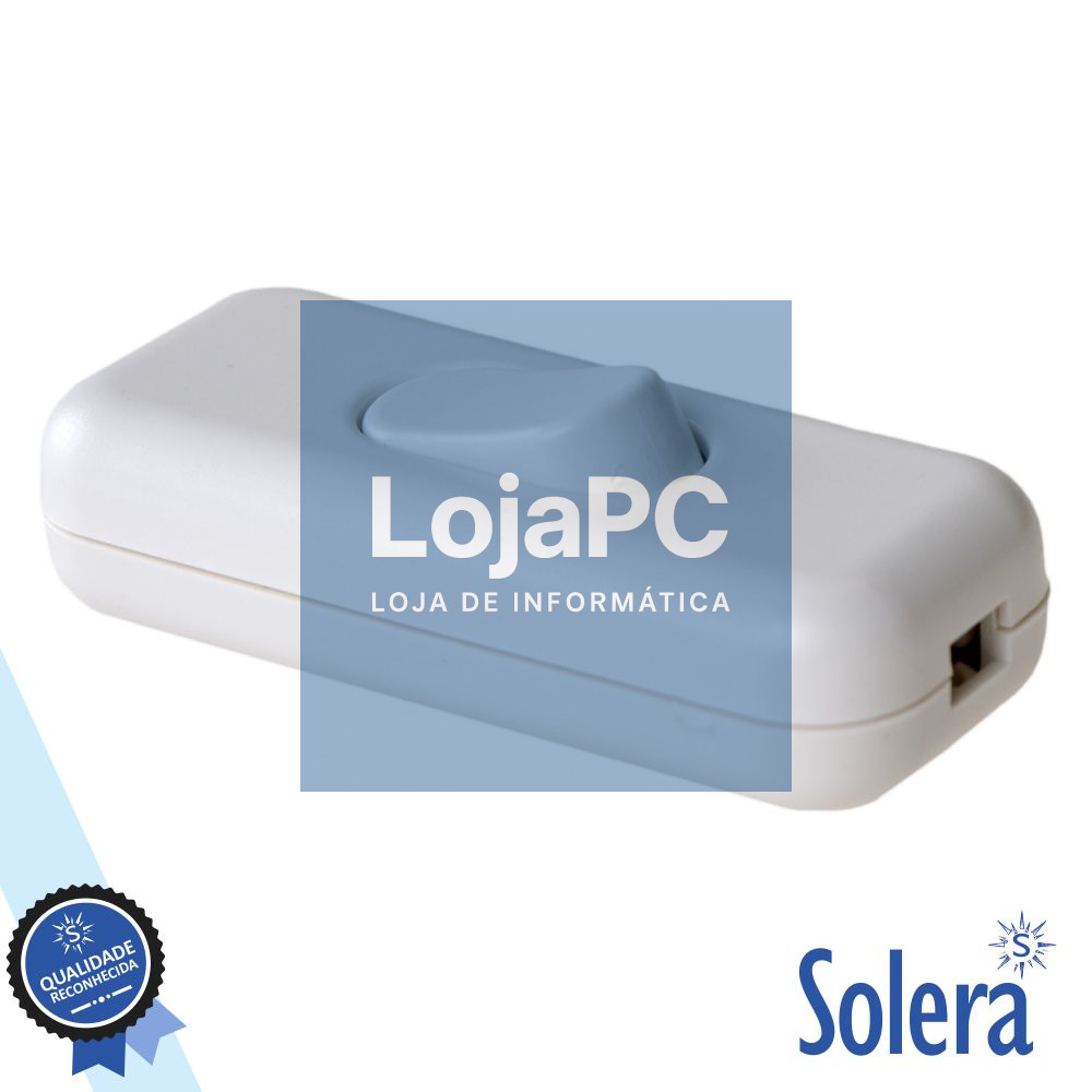 INTERRUPTOR DE PASSAGEM BIPOLAR 4A 250V BRANCO SOLERA