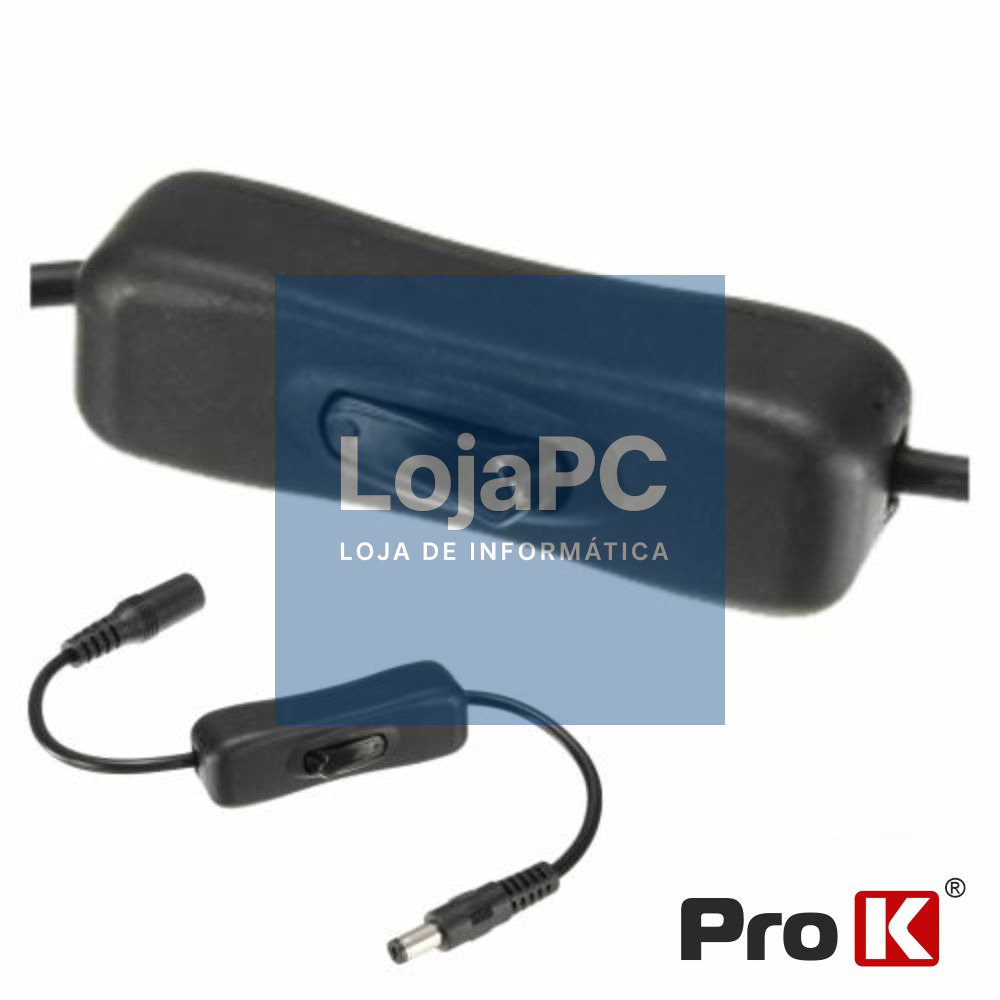 INTERRUPTOR DE PASSAGEM BIPOLAR C/ FICHA DC 5.5X2.1MM PROK