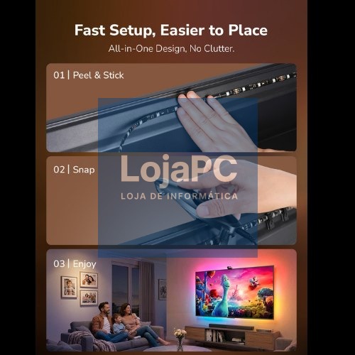 Faixa DE LED para TV Lepro STV1-3 AI, LED STV1-3-EU