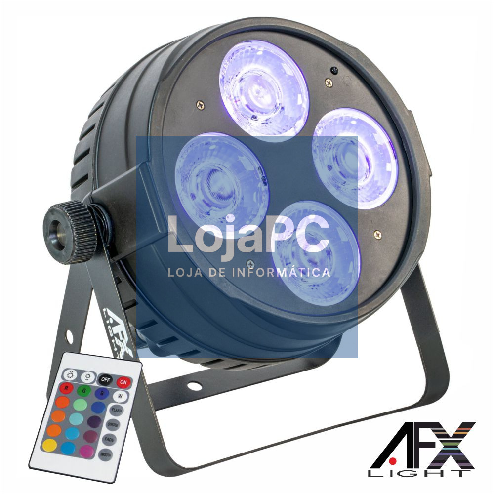 Projetor Par C/ 4 LEDS 50W UV DMX IP65 AFXLIGHT