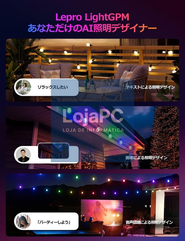 LEPRO ZB1-30 AI 30M IP65 WIFI ALEXA DIMMABLE WARM WHITE LED CHRISTMAS LIGHTS OZB1-30-EU — imagem 2