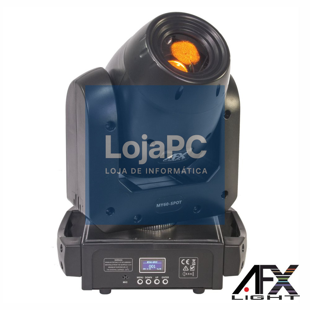 Moving Head 1 LED 60W DMX Mic AFX