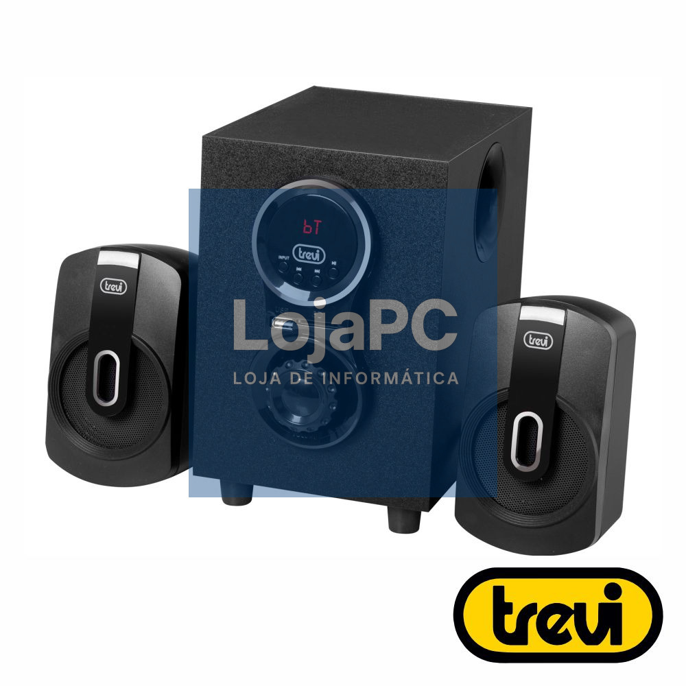 Sistema Som 2.1 AUX/USB/SD/Bluetooth 30W TREVI