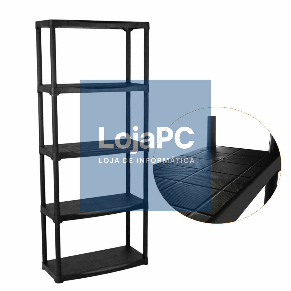 ESTANTE P/ ARRUMAÇÃO POLIPROPILENO 70x30x175.5CM PEREL