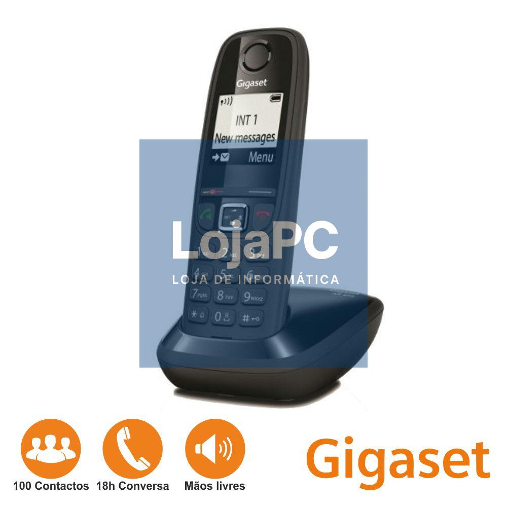 Telefone S/ Fios AS405H Preto Gigaset