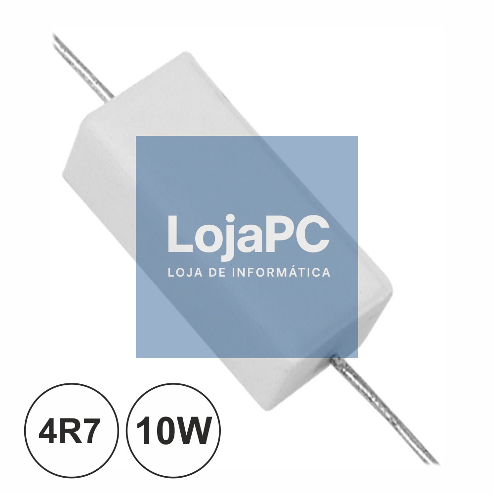 RESISTÊNCIA BOBINADA 4R7 10W