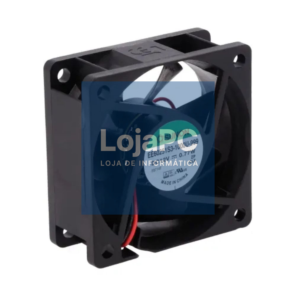 Ventoinha 12VDC 60x60x25mm 2 Fios EE60251S3-1000U-999 SUNON