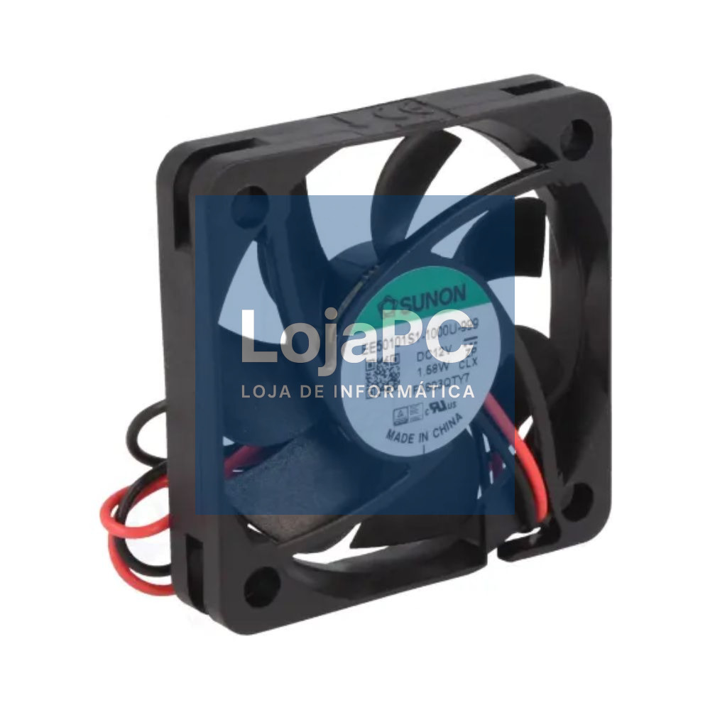 Ventoinha 12VDC 50x50x10mm 2 Fios EE50101S1-1000U-999 SUNON
