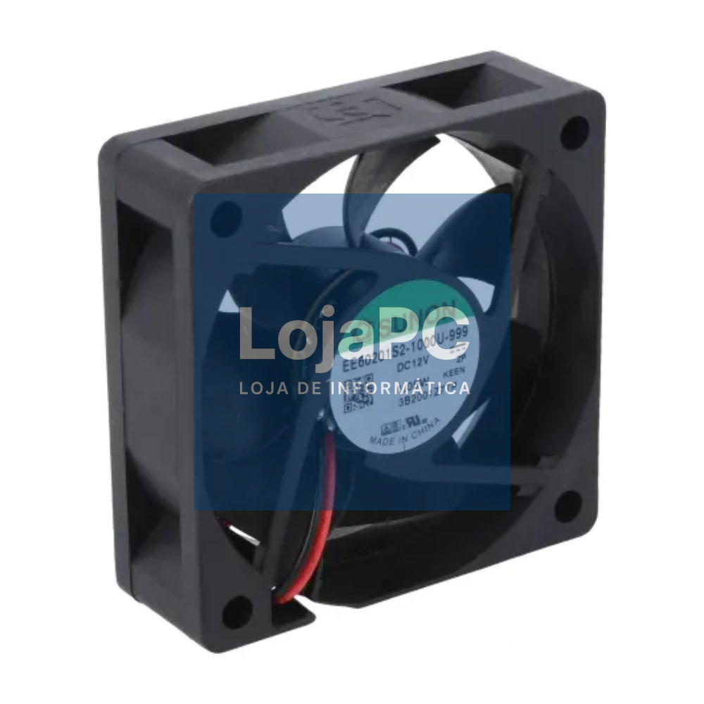 Ventoinha 12VDC 60x60x20mm 2 Fios EE60201S2-1000U-999 SUNON