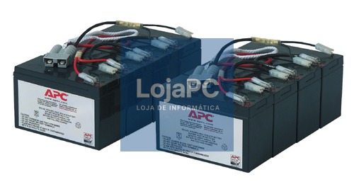 APC Replacement Battery Cartridge 12 UPS battery 2 x battery lead acid Black