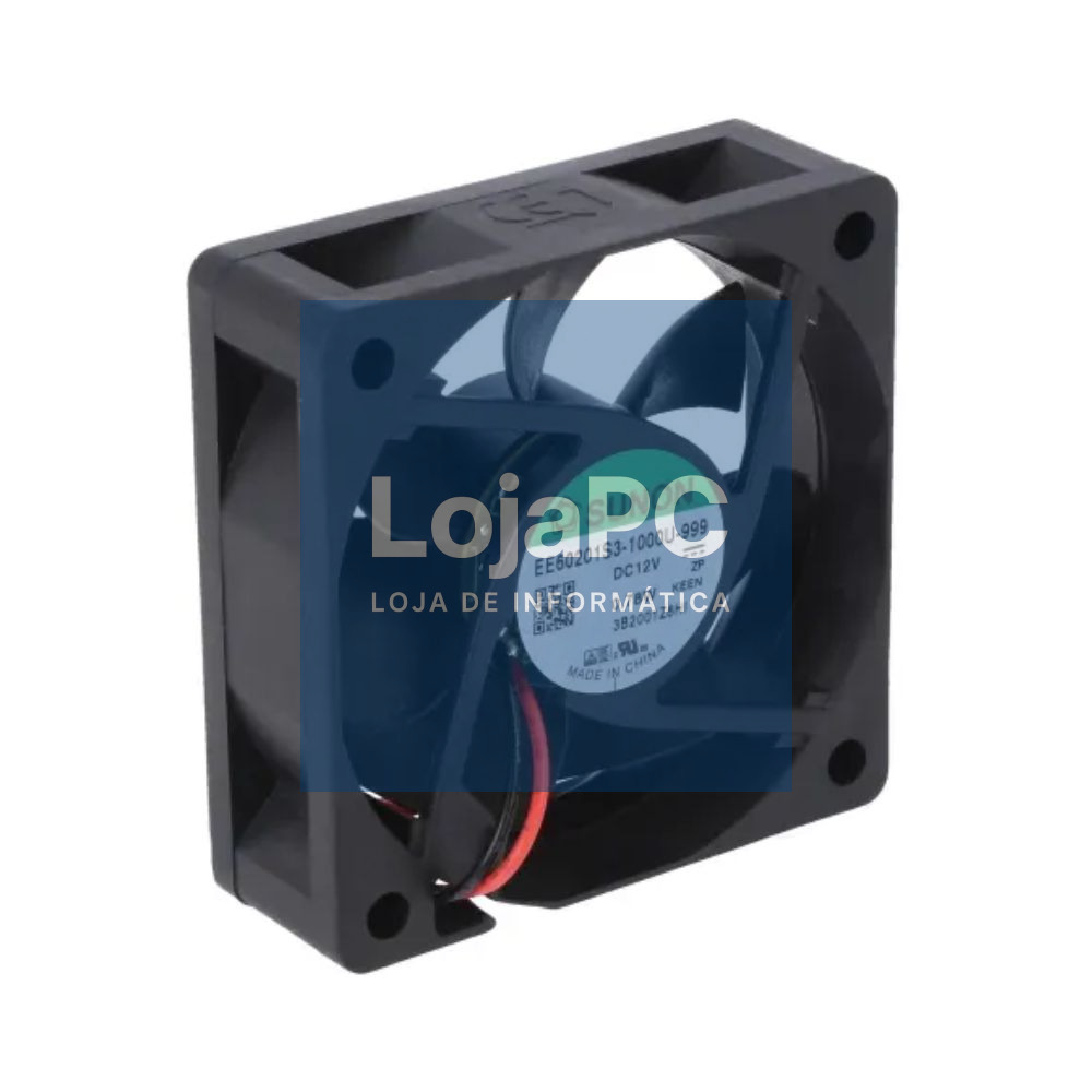 Ventoinha 12VDC 60x60x20mm 2 Fios EE60201S3-1000U-999 SUNON