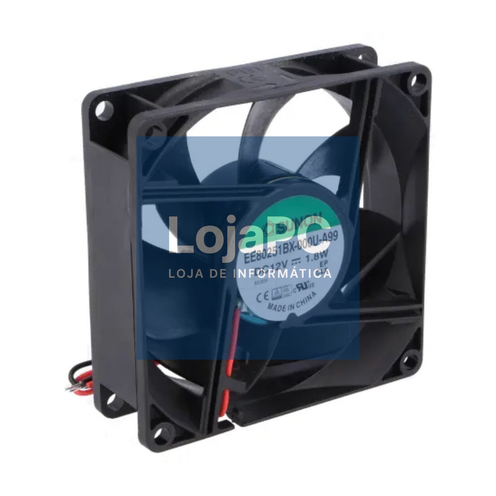 Ventoinha 12VDC 80x80x25mm 2 Fios EE80251BX-000U-A99 SUNON