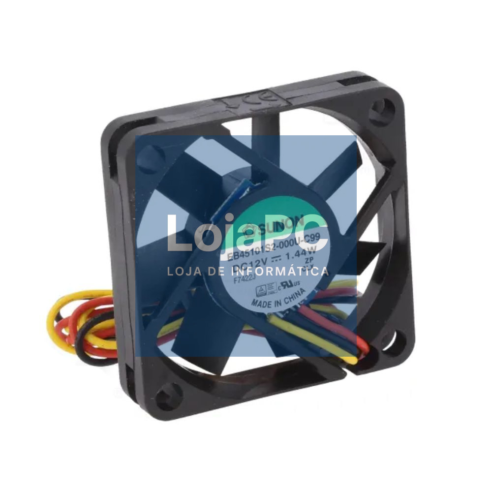 Ventoinha 12VDC 45x45x10mm 3 Fios EB45101S2-000U-C99 SUNON