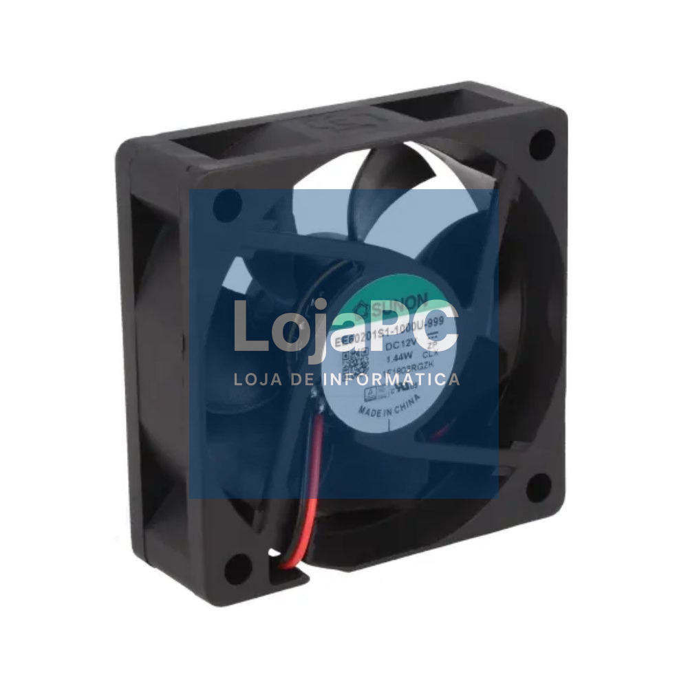Ventoinha 12VDC 60x60x20mm 2 Fios EE60201S1-1000U-999 SUNON