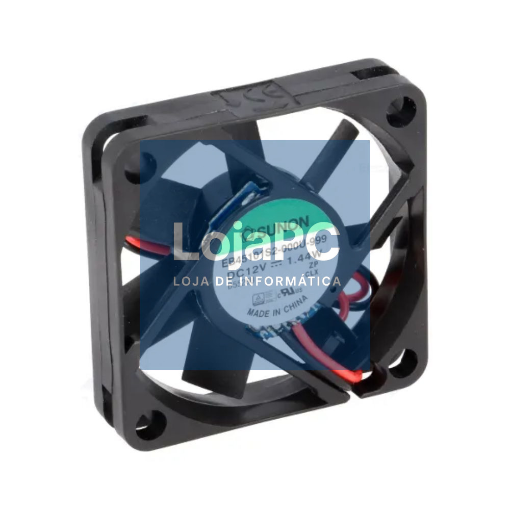 Ventoinha 12VDC 45x45x10mm 2 Fios EB45101S2-000U-999 SUNON