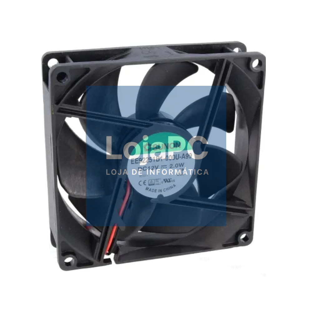 Ventoinha 12VDC 92x92x25mm 2 Fios EE92251B1-000U-A99 SUNON