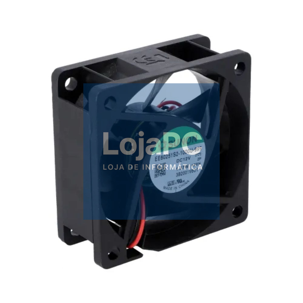 Ventoinha 12VDC 60x60x25mm 2 Fios EE60251S2-1000U-999 SUNON