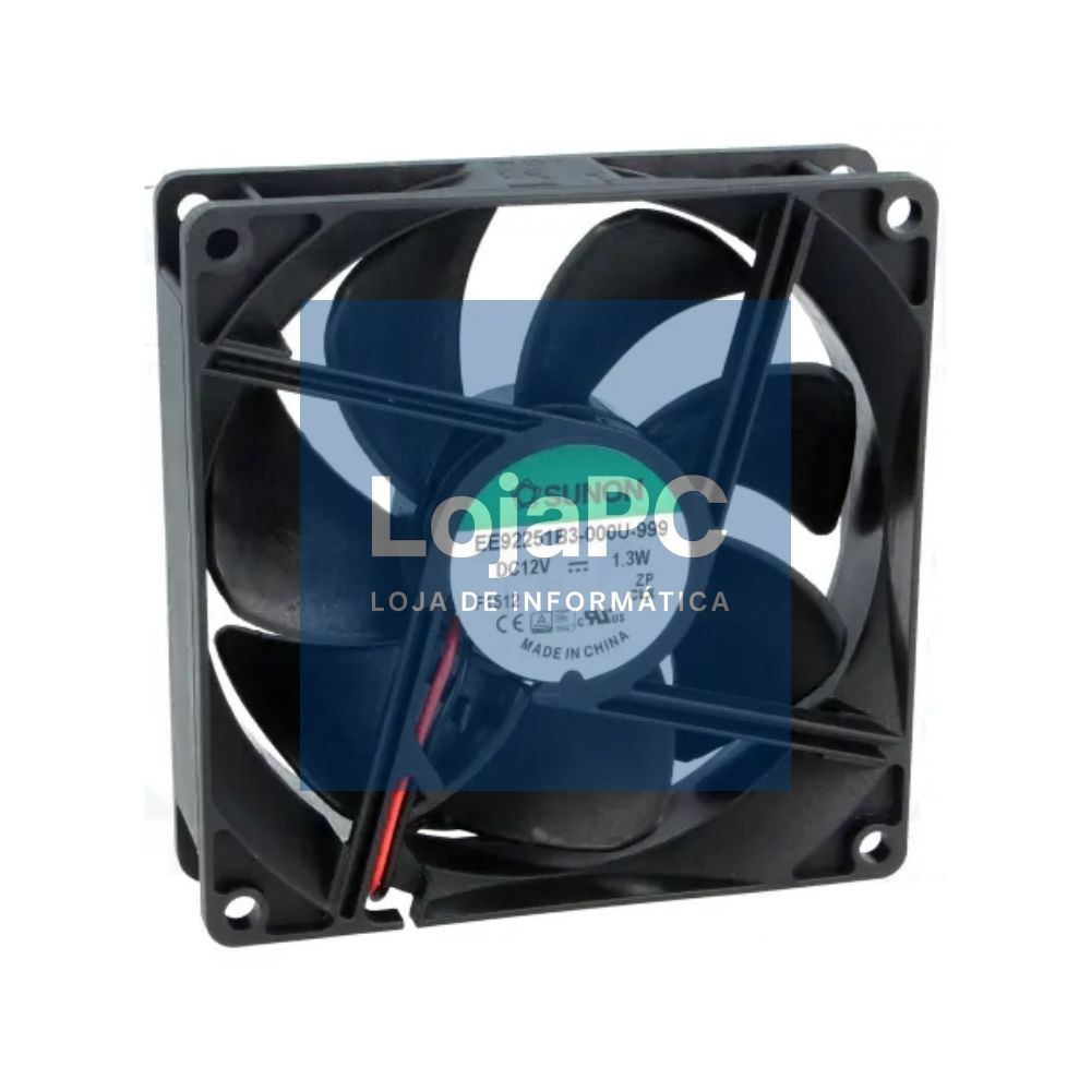 Ventoinha 12VDC 90x90x25mm 2 Fios D09023250G-00 SUNON