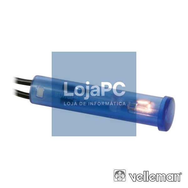 LUZ PILOTO REDONDO AZUL 12V 7MM VELLEMAN