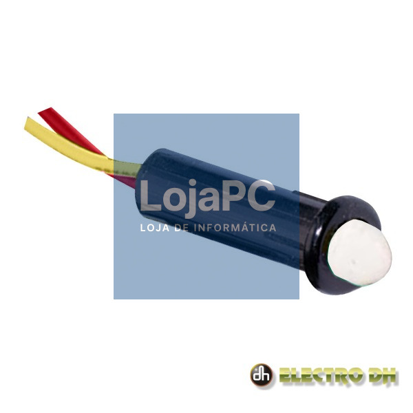 LED PILOTO ALTO BRILHO INTERMITENTE VERMELHO 5MM 12V EDH