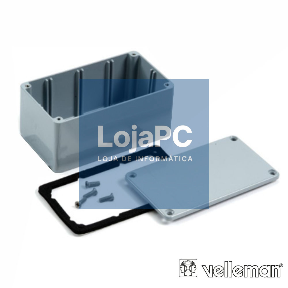 CAIXA SELADA ABS CINZA ESCURO 171x121x80MM
