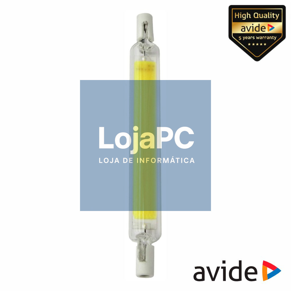 Lâmpada R7S 13W 230V LED COB 118mm 3000K 1100lm AVIDE