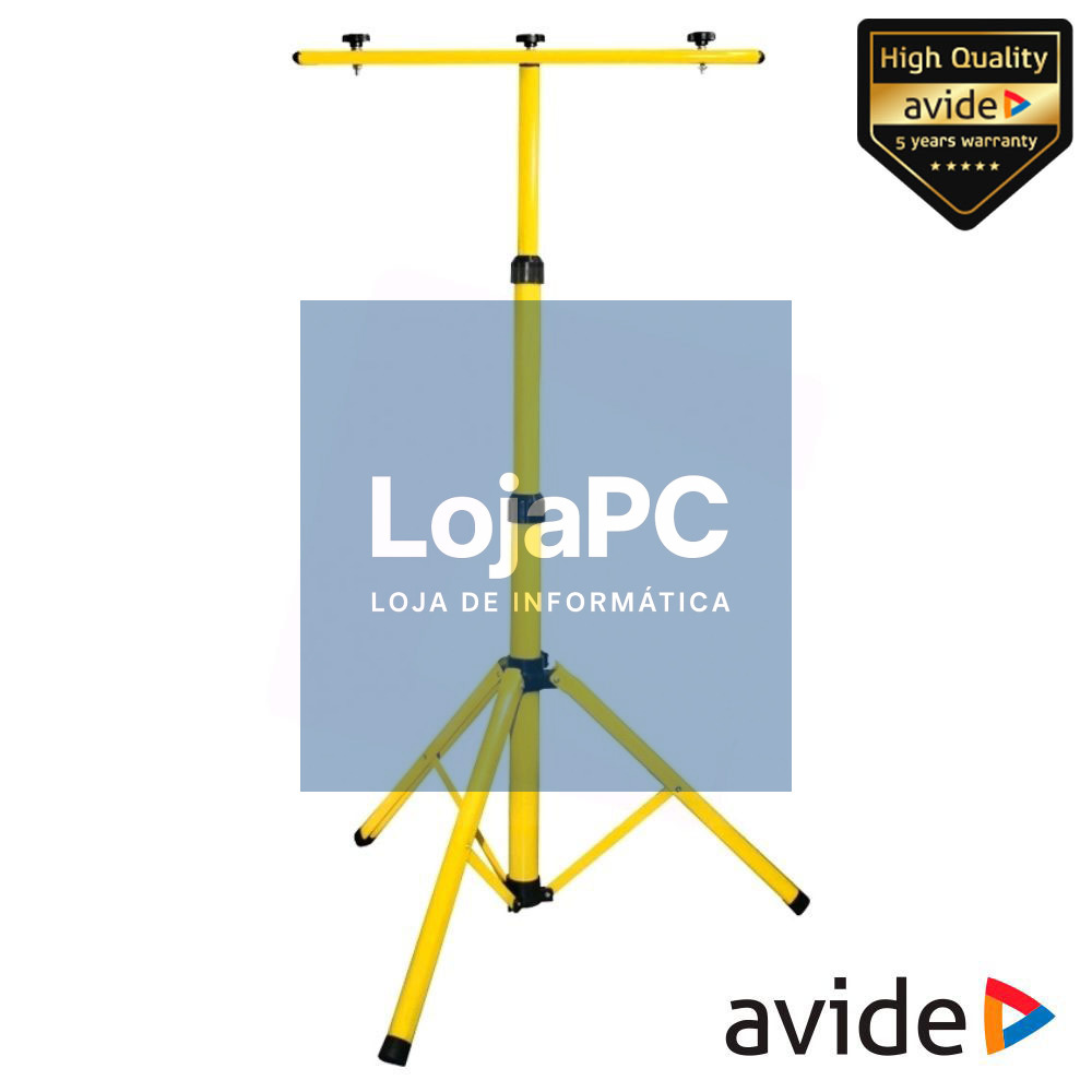 SUPORTE TRIPÉ AJUSTÁVEL P/ 2 FOCOS LED ATÉ 20KG AVIDE