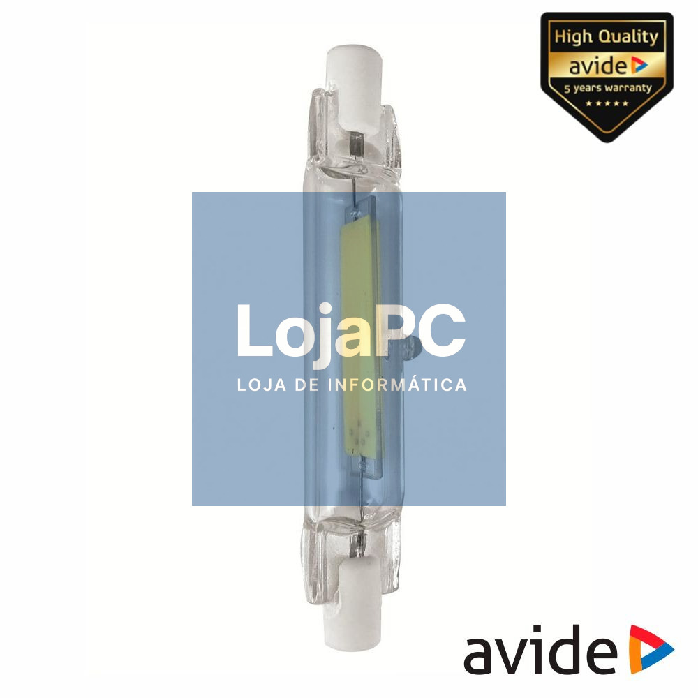 Lâmpada LED COB R7S 78mm 5W 3000K AVIDE