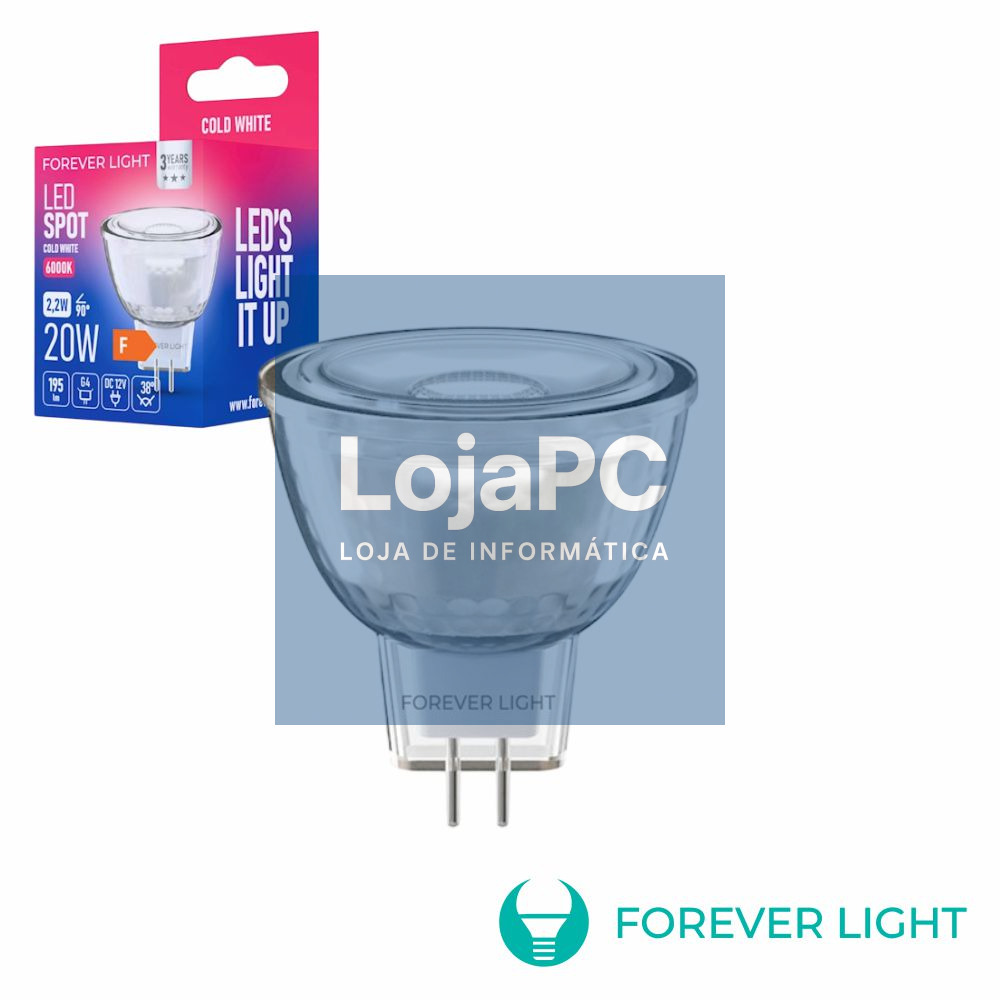 Lâmpada LED G4 MR11 2.2W 12V 6000K 195lm FOREVER