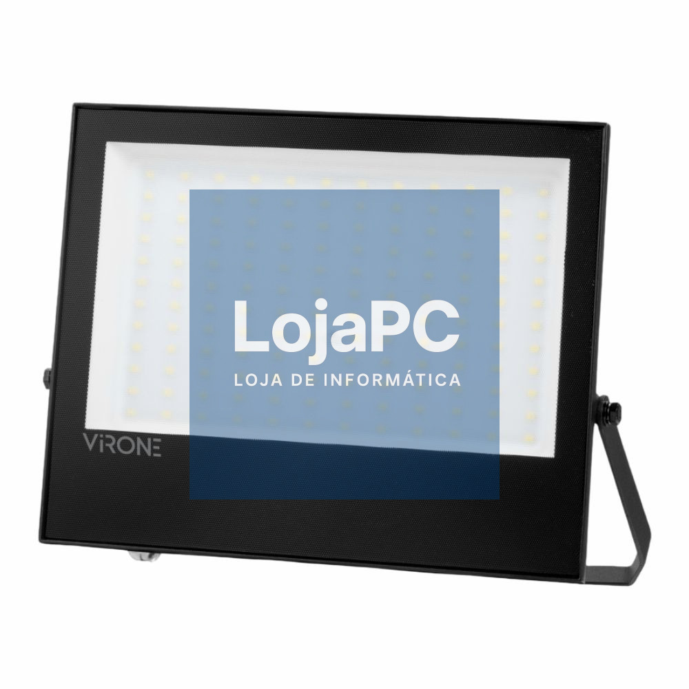 Foco LED 100W 230V 4000K 8000lm Preto IP65 VIRONE
