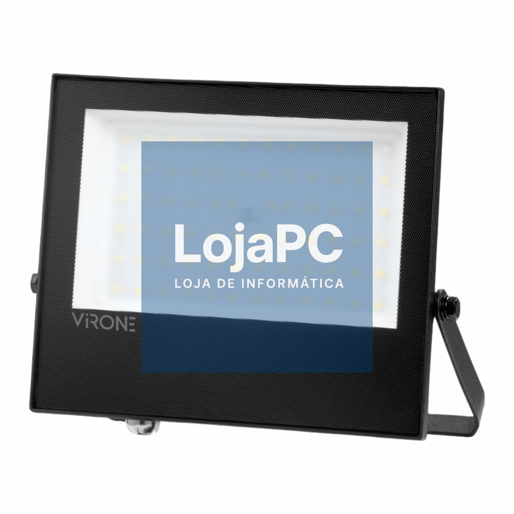 Foco LED 50W 230V 4000K 4000lm Preto IP65 VIRONE