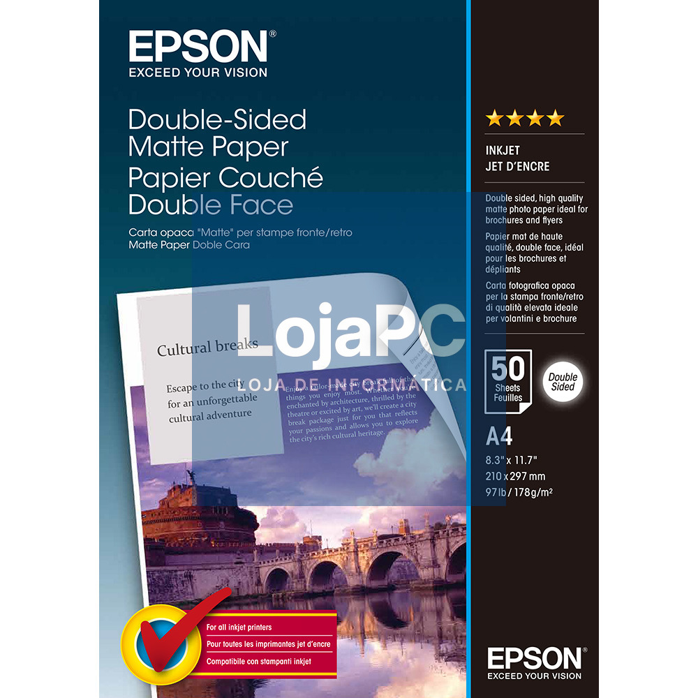 EPSON Double-sided S041569 hartie mata A4-50 coli-178g/mp