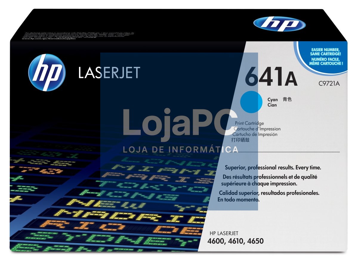 HP 641A Colour LaserJet original toner cartridge cyan standard capacity 8.000 pages 1-pack