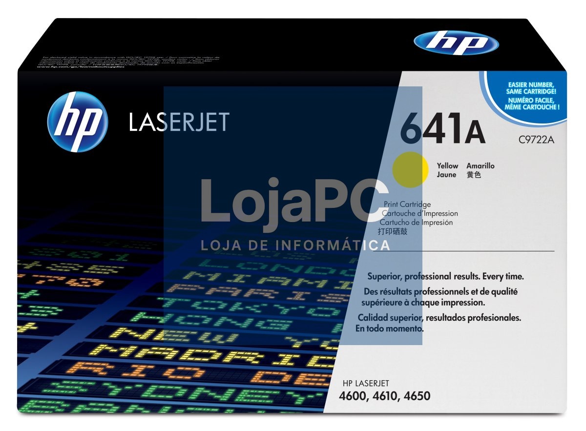 HP 641A original Colour LaserJet Toner cartridge C9722A yellow standard capacity 8.000 pages 1-pack