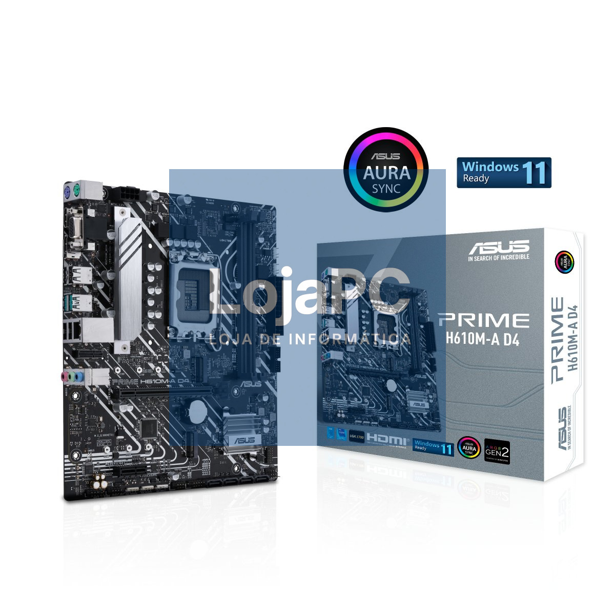 ASUS PRIME H610M-A D4 LGA1700 DDR4 mATX MB