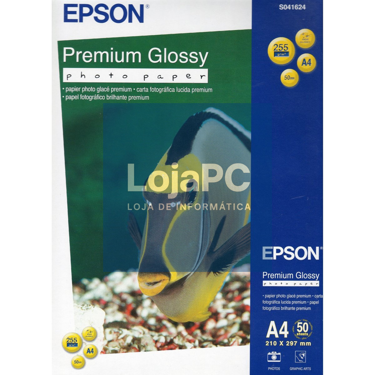 EPSON Premium glossy photo paper inkjet 225g/m2 A4 50 sheets 1-pack