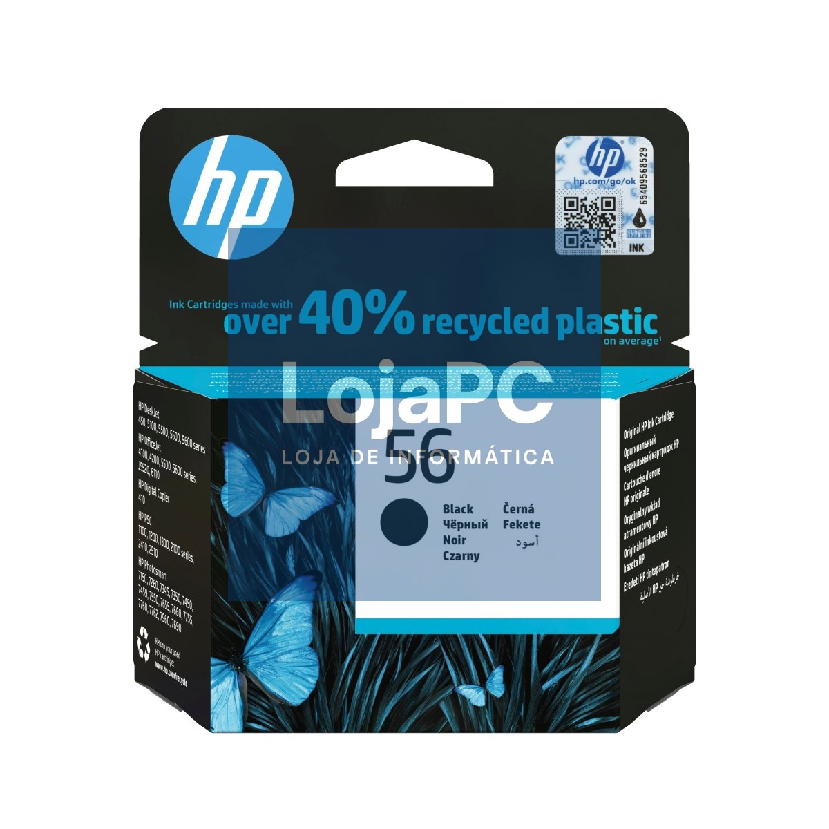 HP no 56 original black Ink cartridge C6656AE ABE 19ml